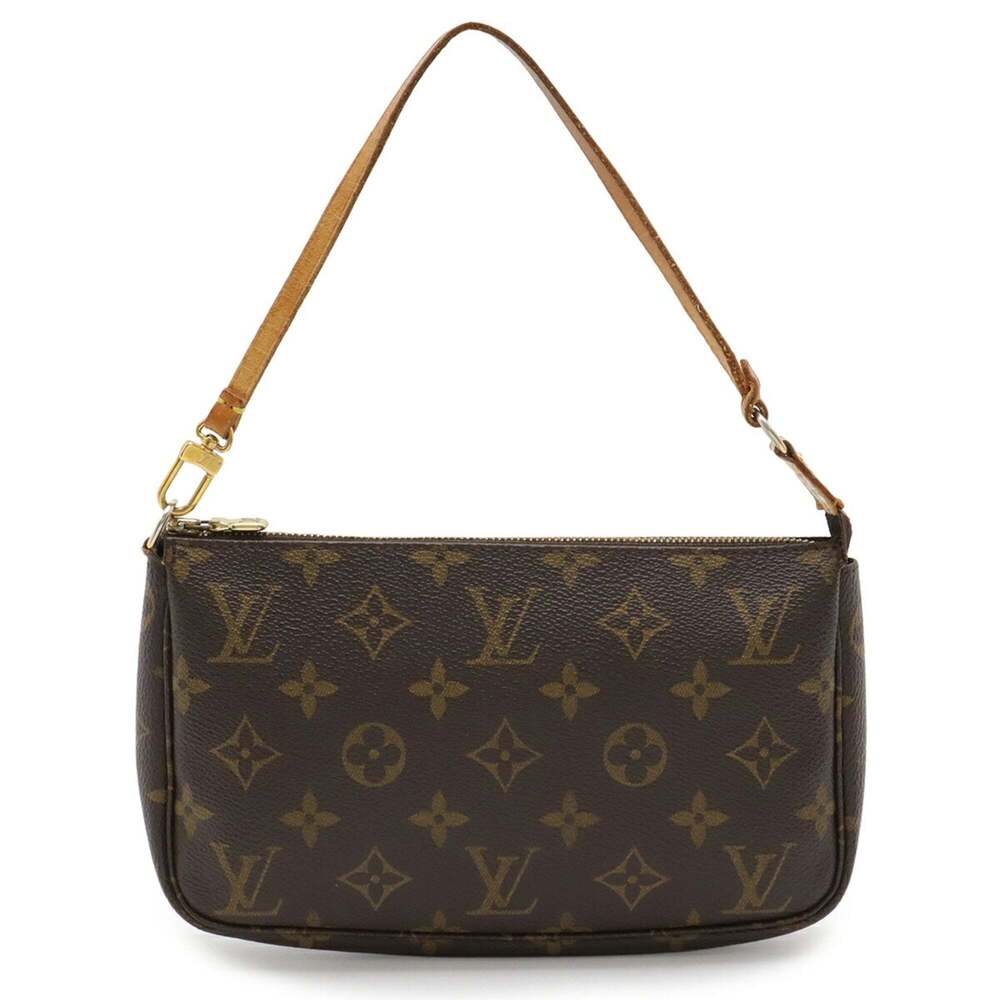 LOUIS VUITTON Authentic Brown Monogram Pochette Pouch - Picture 2 of 9